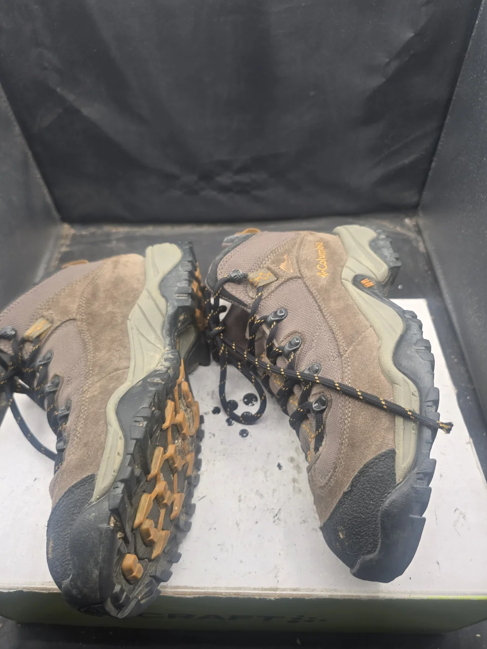 Columbia Men's Brown and Black Hiking Boots